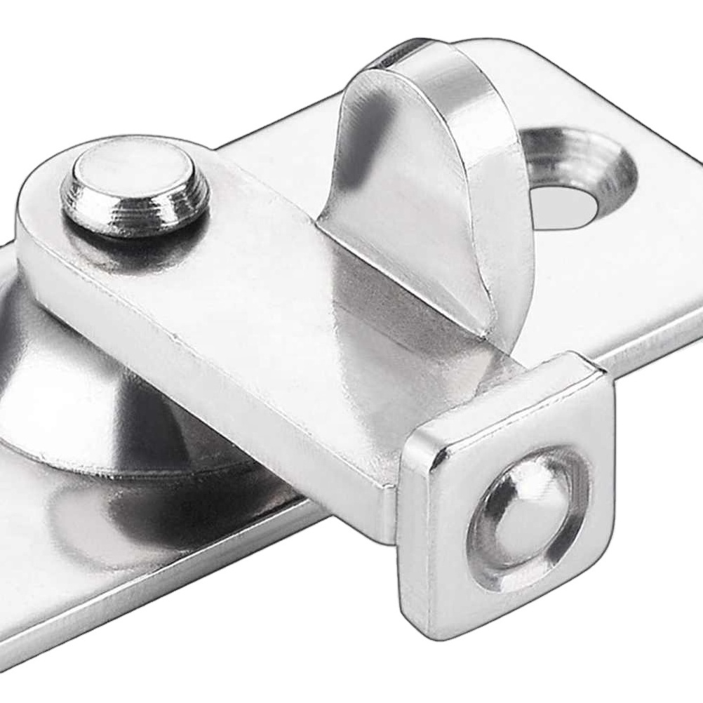 Door Right Angle Buckle 90 Degree Solid Door Latch Bolt 304 Stainless Steel Lock Sliding