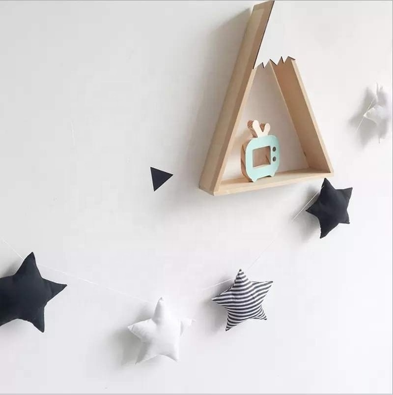 Nordic Decor Home Party Accessories Shower Gift Kids Room Decoration 5 Star Garlands Wall Hanging Ornaments Nursery Baby Room