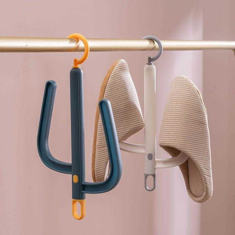 Shoe Drying Rack Multifunctional Shoe  Tool Rotating Hook Hanging  Balcony Window Dormitory Portable Shoe Drying Clothes Rack