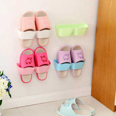 Living room bathroom wall mounted storage rack Wave separated three-dimensional shoe rack Wall storage layer rack Single