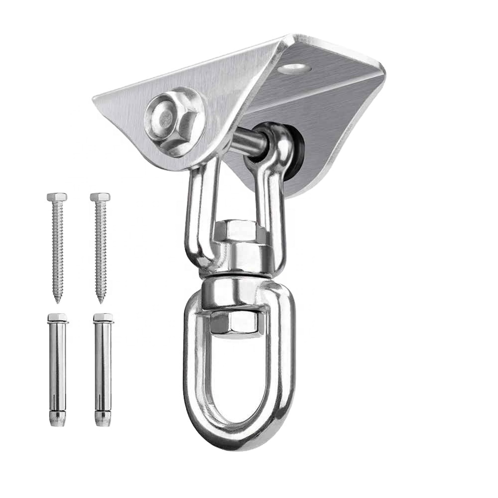 Swivel Snap Hank Hook Camping Accessories Outdoor Tools New Stainless Steel Hammock Chair Hanging Kit Ceiling Mount Spring