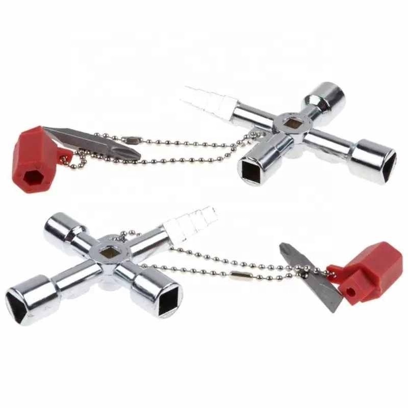 Wrench Spanner Hand Tool Universal Cross Square Triangle Train Electrical Cabinet Elevator Lift Key