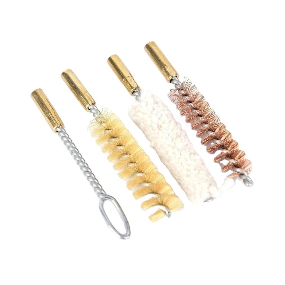 Cross-border Hot Sale Glock Barrel Cleaning Tool Brush 9mm Gun Brush Set Copper Wire/cotton/hog Bristle Combination Brush