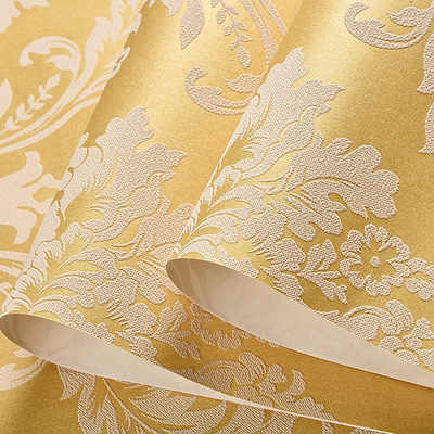 Modern 3D Red Floral Wallpaper Roll for Room Bedroom Living Room Home Decor Embossed Wall Paper Blue Beige Yellow