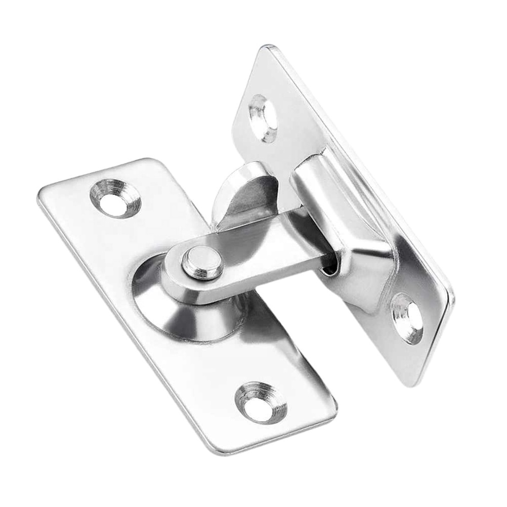 Door Right Angle Buckle 90 Degree Solid Door Latch Bolt 304 Stainless Steel Lock Sliding