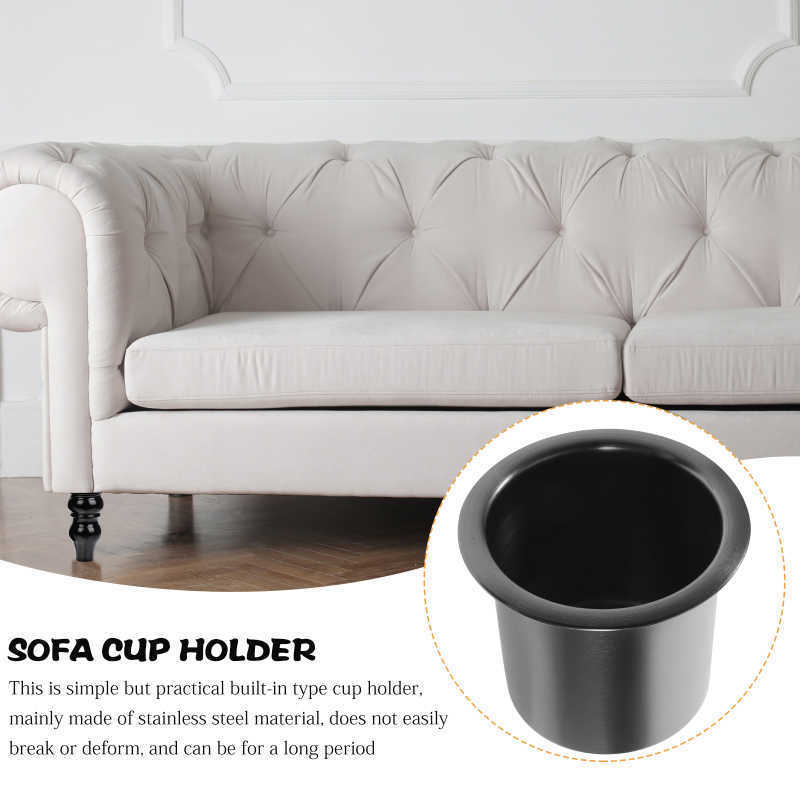 Stainless Steel Sofa Cup Holder Practical Sofa Recessed Cup Holder Metal Cup Holder