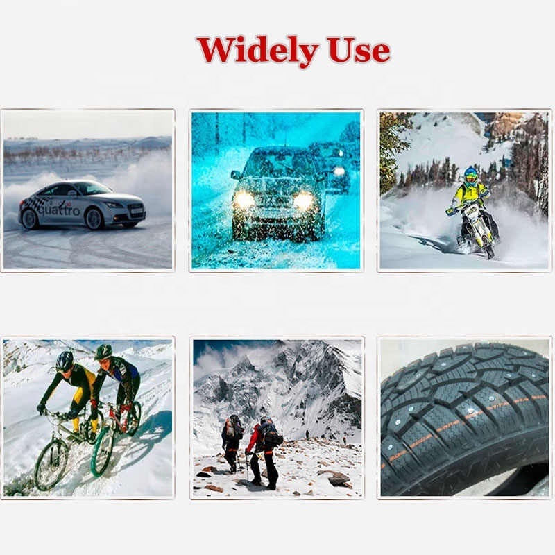 For Auto Car SUV ATV Motorcycle Truck Spikes For Tires Winter Tire Spikes Car Tire Studs Snow Chains Ice Stud Carbide Studs