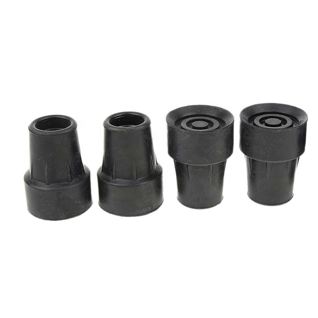 Bottom Ends Protector Spare Replacement 4 Pcs Anti Skid Rubber Walking Stick Ferrules Crutch Bottom Pads Heavy Duty Cane