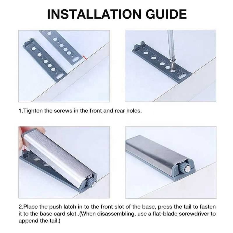 1pc Push Latches for Cabinets Push to Open Cabinet Hardware Push Press Latch