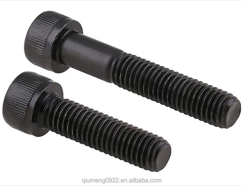 Socket Bolts 12.9 Grade Carbon Steel 5Pcs 1/4-20 3/8-16 Black Hex Socket Head Cap Screws BSW Allen Head Hexagon