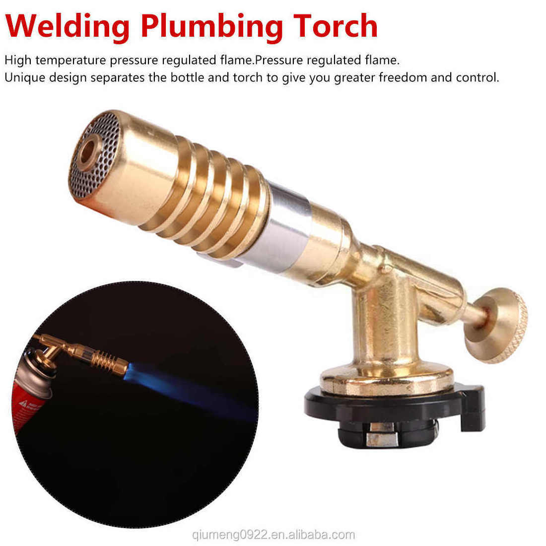 Brazing Propane Weld Plumbing Adjustable High Temperature Gas High Temperature Brass Gas Turbo Torch Aluminum