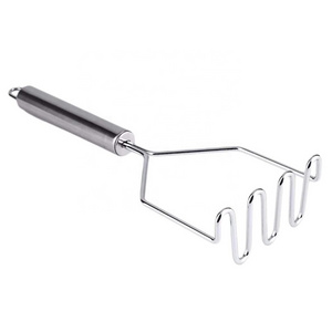 Sweet Potato Masher Stainless Steel Wave Shape Potato Masher Cutter Tool Kitchen Gadget Tools