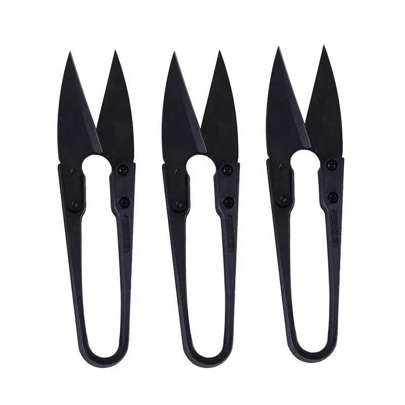 1PC Sewing Embroidery Thrum Yarn Shear Stainless Steel U Shape Clippers Trimming Sewing Nippers Hand Tool Tailor's Scissors