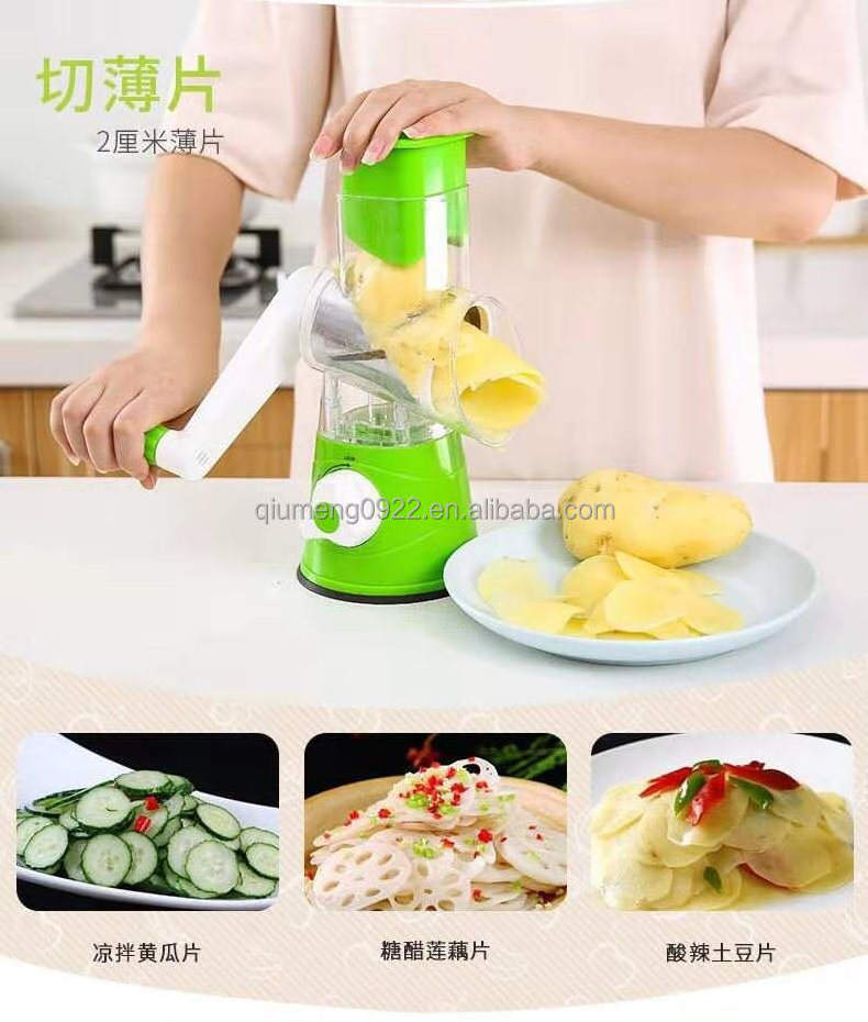 Mandoline Slicer Potato Cheese Kitchen Gadgets Manual Vegetable Cutter Slicer Kitchen Accessories Multifunctional Round