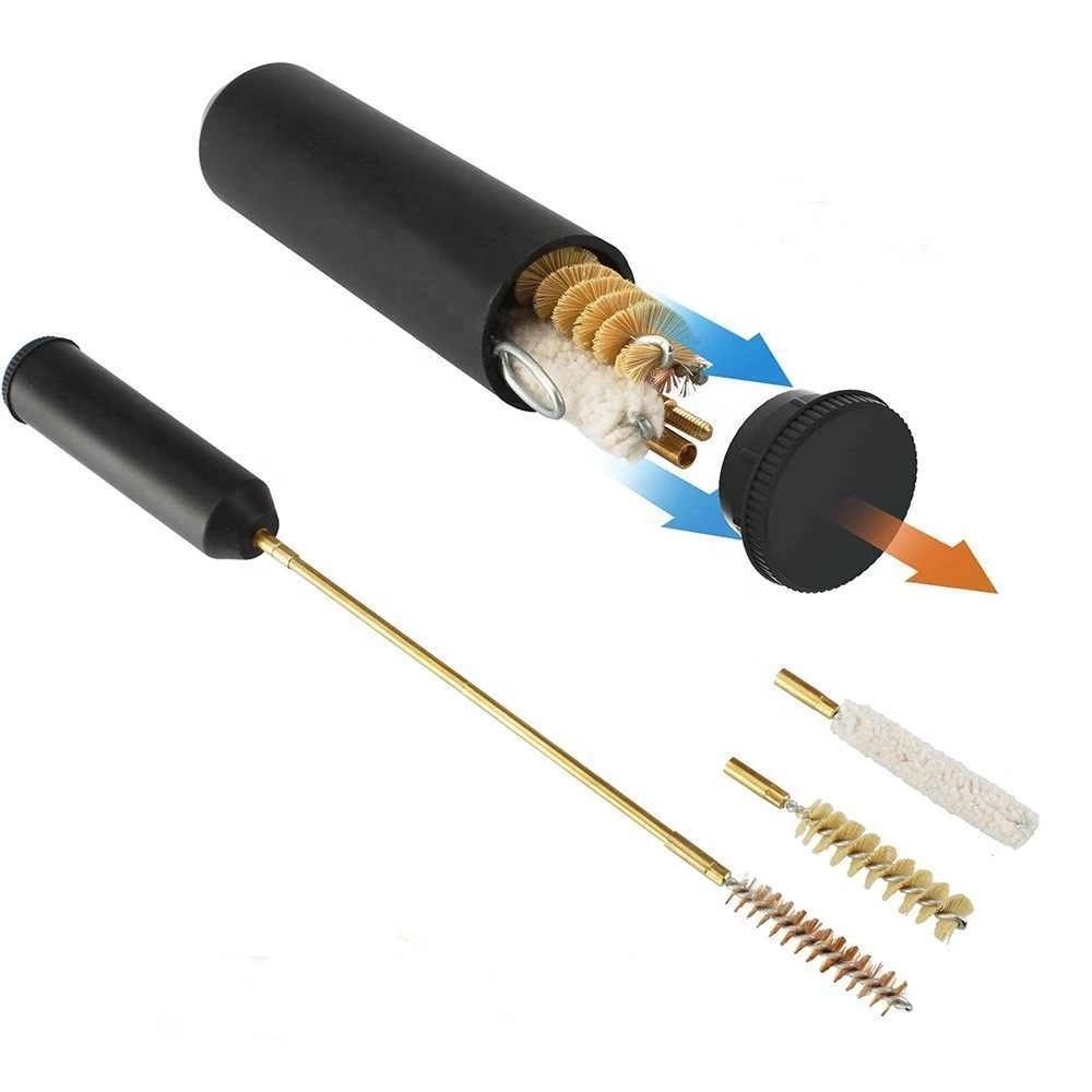 Cross-border Hot Sale Glock Barrel Cleaning Tool Brush 9mm Gun Brush Set Copper Wire/cotton/hog Bristle Combination Brush