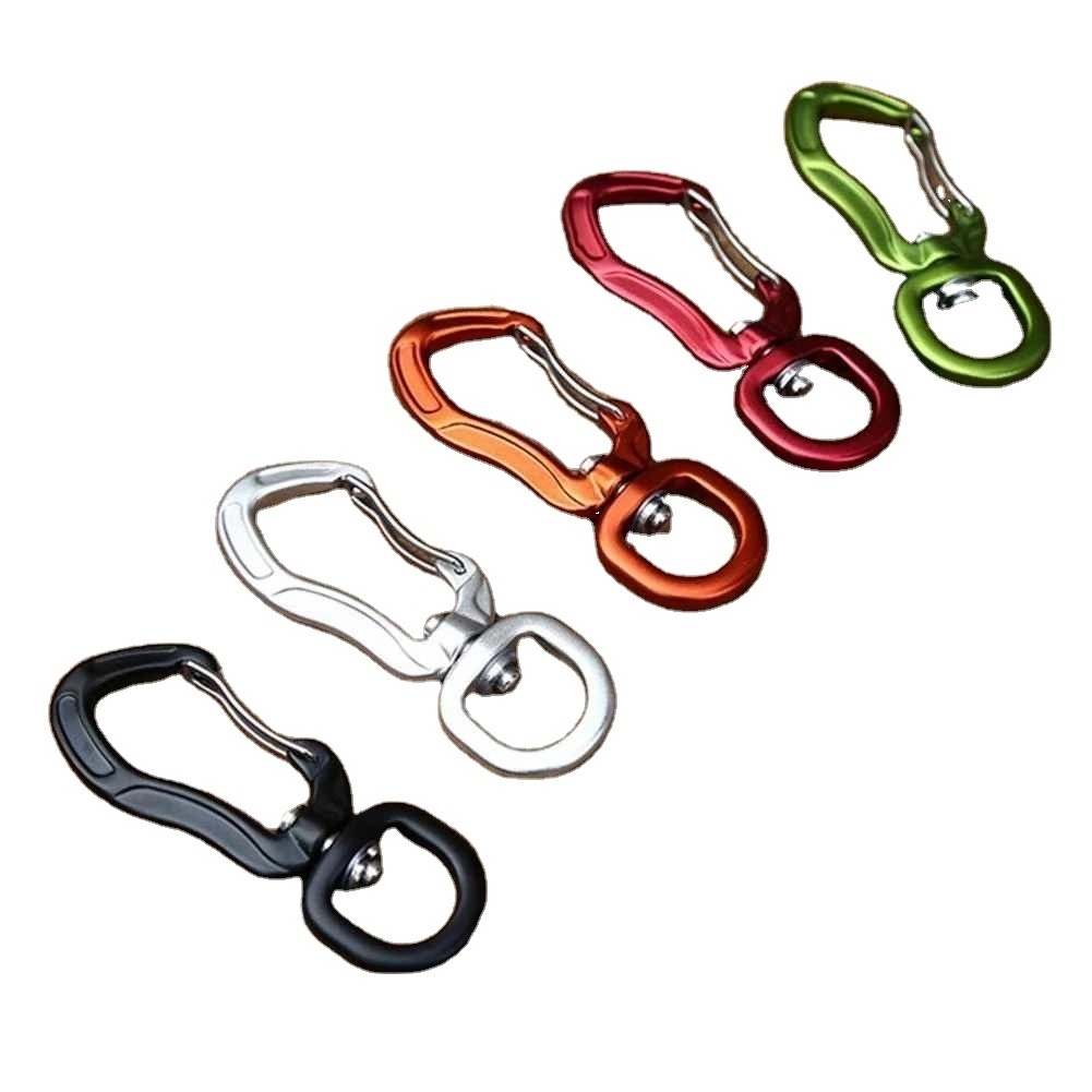 Safety Rotational Buckle For Rappelling Rock Climbing Rotational Bearing Carabiners Swing Swivel Wear Resistant High Hardness