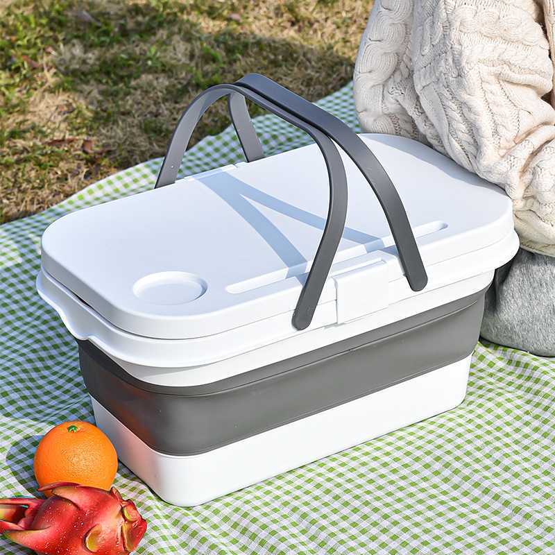 Household Collapsible  Mop Bucket  Multifunctional  Outdoor Camping Ice Bucket  Fishing Portable Storage