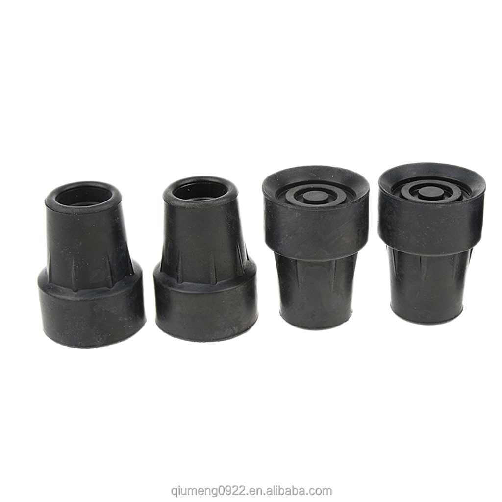 Bottom Ends Protector Spare Replacement 4 Pcs Anti Skid Rubber Walking Stick Ferrules Crutch Bottom Pads Heavy Duty Cane