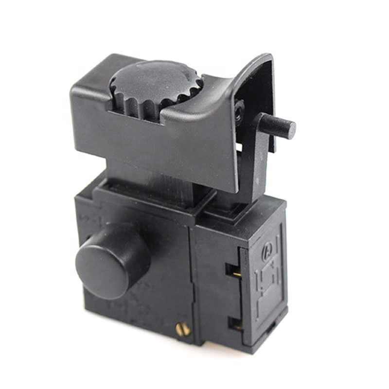 Trigger Switch 250V 6A FA2-6/1BEK Electric Hand Drill Speed Control Lock on Push Button Switch Electric Tool Accessories