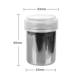 200ML Spice Bottle Jars Container Seasoning Box With Mesh Duster Kitchen Gadgets Salt Pepper Cumin Powder Box Stainless Steel