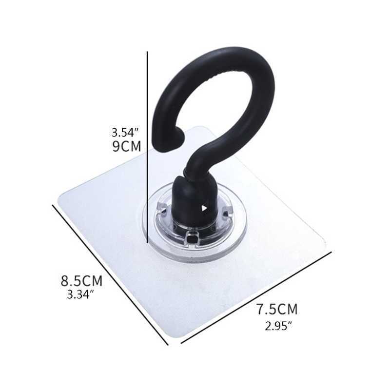 Swivel Swag Hooks in White Gray Black Heavy Duty Self Adhesive for Ceiling Walls No Damage No Need to Nail and Drill