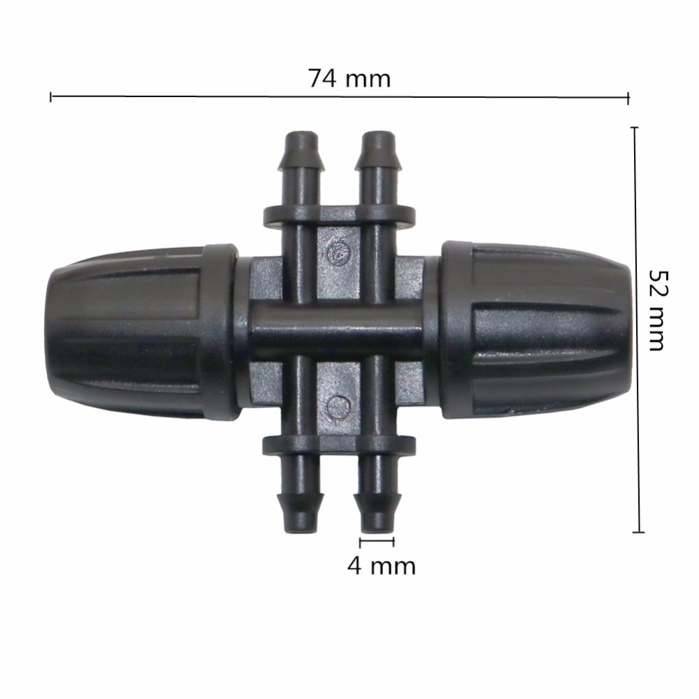 Hose Connector Watering Hose Splitters 8/11mm To 4 Way 4/7mm