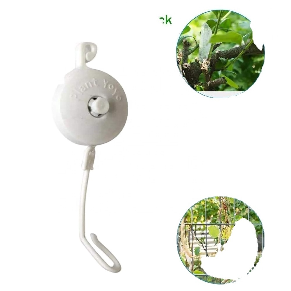 Hydroponic For Home Garden Plants Grow 10pcs Smart Retractable Plant Yoyo With Stopper Hydroponics Grow Support Hanger