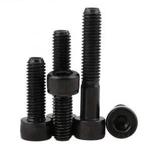 Socket Bolts 12.9 Grade Carbon Steel 5Pcs 1/4-20 3/8-16 Black Hex Socket Head Cap Screws BSW Allen Head Hexagon