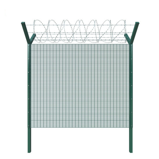 Customized Galvanized Clear View Anti Theft Anti Cut Fence 358 Anti Climb High Security Welded Wire Mesh Fence Panels