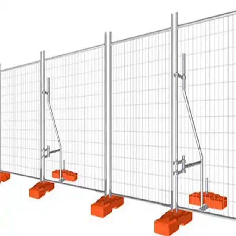 WPC Outdoor Removable movable Portable temporary Free Standing Parking Metal Iron Security Fencing Panels