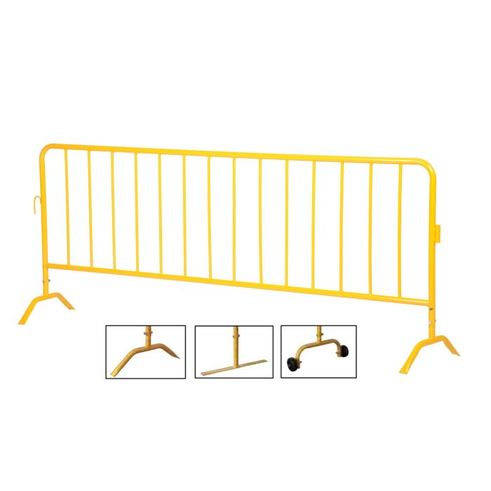 Adjustable Crowd Control Pedestrian Barrier Steel Concert Crash Barricade  cheap fencing for sale