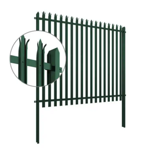 High Quality Sustainable Steel Grating Fence Stone Rock Outdoor Steel Pipe Palisade Security Fence For House garden price