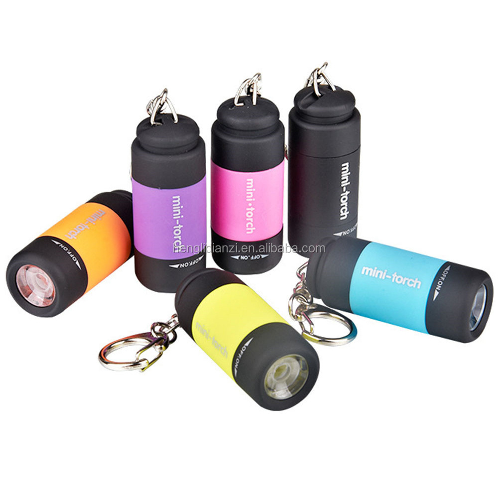 Promotion Gift Mini USB LED-Torch Switch Rechargeable Pocket Size High-Power LED  UV light Torch mini Flashlight