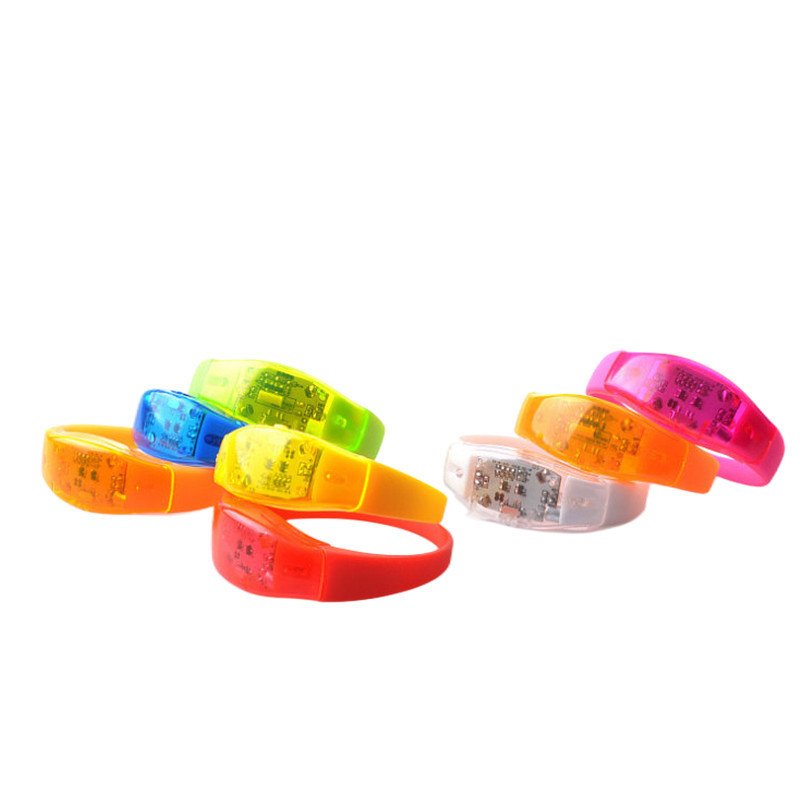 2023 New Year Party Music Sound Activated Flashing Concert LED Light Bracelet,Led Light Up Bracelet,Led Wrist bands