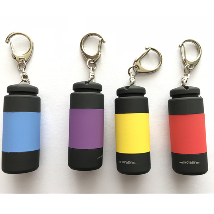 Cool Gadgets 2024 Emergency Mini Portable LED linterna Keychain USB Rechargeable Small Pocket LED Torch Flashlight