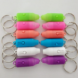 2020 new arrivals Custom logo bullet UV light led keychain,Wholesale cheap factory price promotion flashlight led key holder