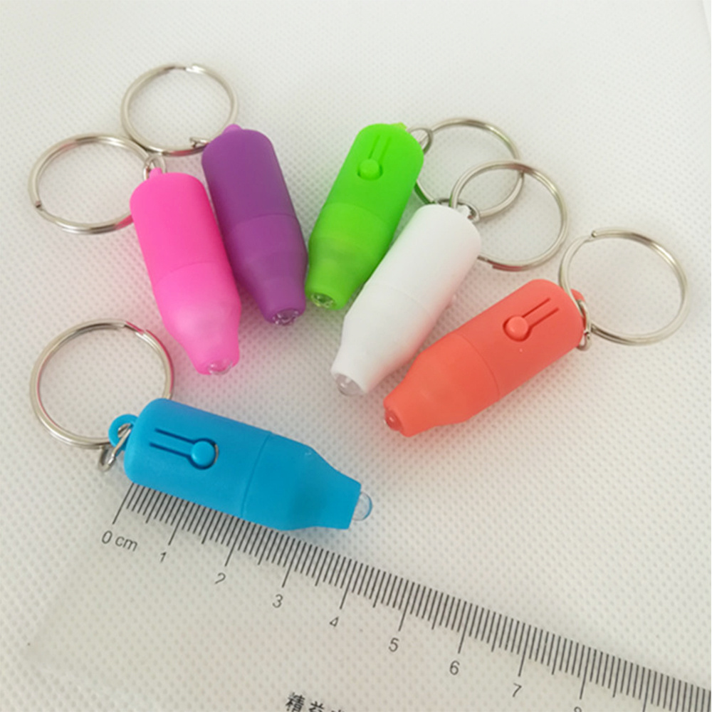 2020 new arrivals Custom logo bullet UV light led keychain,Wholesale cheap factory price promotion flashlight led key holder