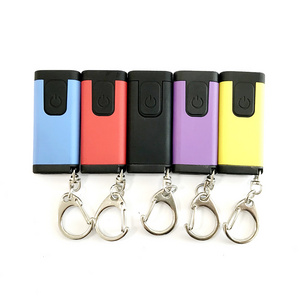 Emergency Mini Portable LED Keyring USB Rechargeable Keylight Small Pocket LED Torch Keytag Mini Keychain Led Flashlights