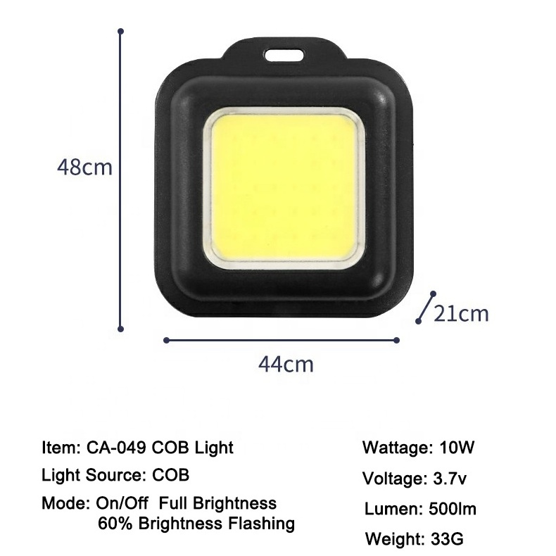 Led Mini Recargable llavero luz COB USB LED Rechargeable Flashlight Pocket Mini Lamp Outdoor Camping Emergency Keychain Light