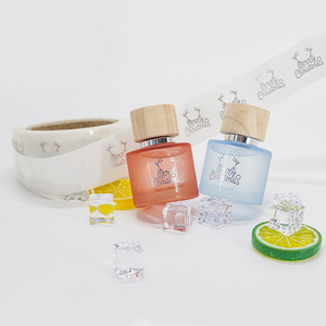 Custom Sticker Transparent Mini Glas Sluxury Perfume Bottle Full Color  Labels