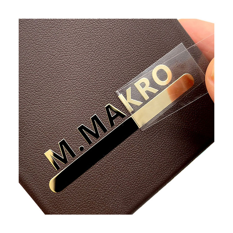 Custom Waterproof Self Adhesive Heat Metal Label Design 3D Vinyl Embossed Logo Metal Sticker For Car Laptop Noteboo