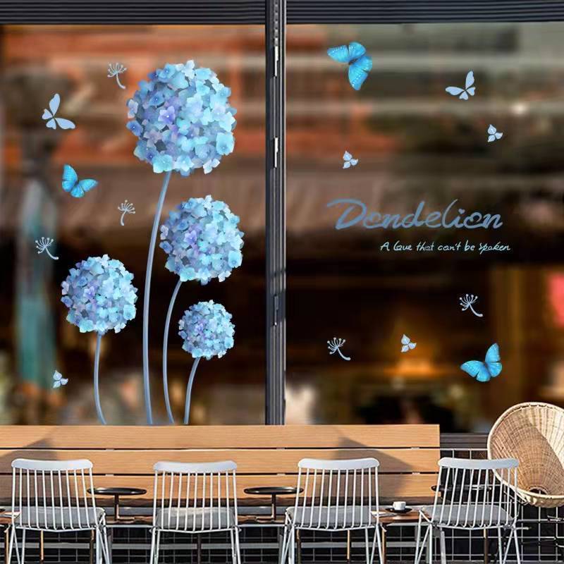 Customized high quality golden transparent stickers for festival mall storefront decoration window