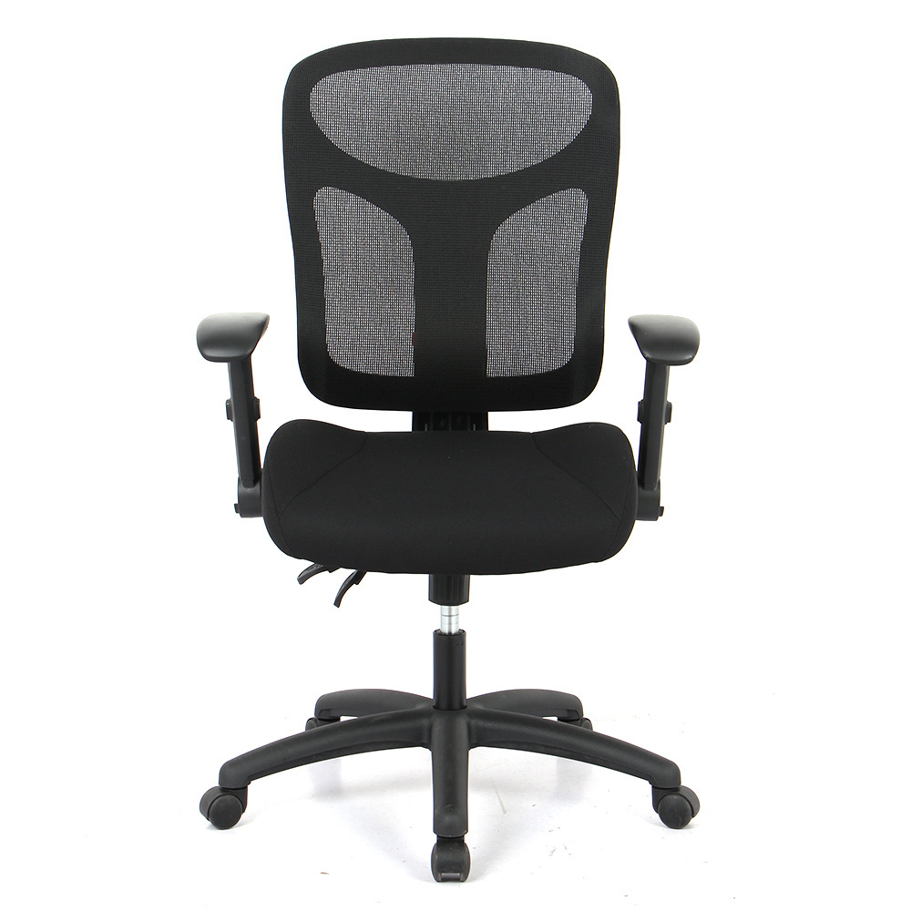 Henglin Mid-back Computer Chair Adjustable Lumbar Support And Armrests Ergonor Reclinable Mesh Chair For Office