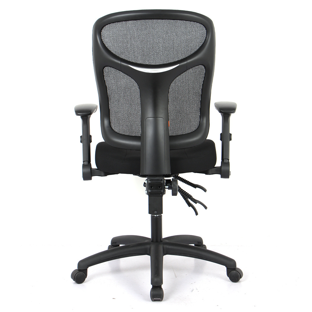 Henglin Mid-back Computer Chair Adjustable Lumbar Support And Armrests Ergonor Reclinable Mesh Chair For Office