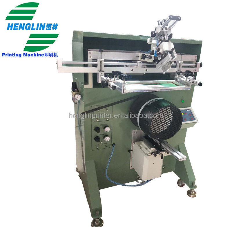 HT-600 Plastic bucket Glass bucket Wooden bucket Manual Hydraulic Cylindrical Screen Printing Automatic Machine With Good Price