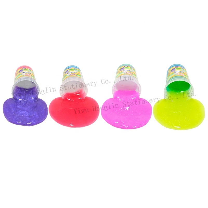 2021 New Arrival Slime Making Toys Set Non-toxic Glue Charms Diy Glitter Galaxy Slime Making Kit For Kids With Mini Toy Kit