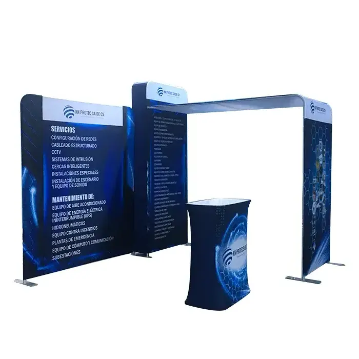 Custom Printing Tradeshow Display Stall 3x3 standard Size Exhibition Stand Booth