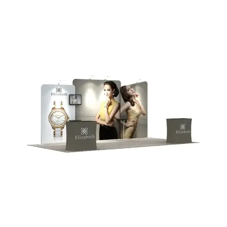 Custom Printing Tradeshow Display Stall 3x3 standard Size Exhibition Stand Booth