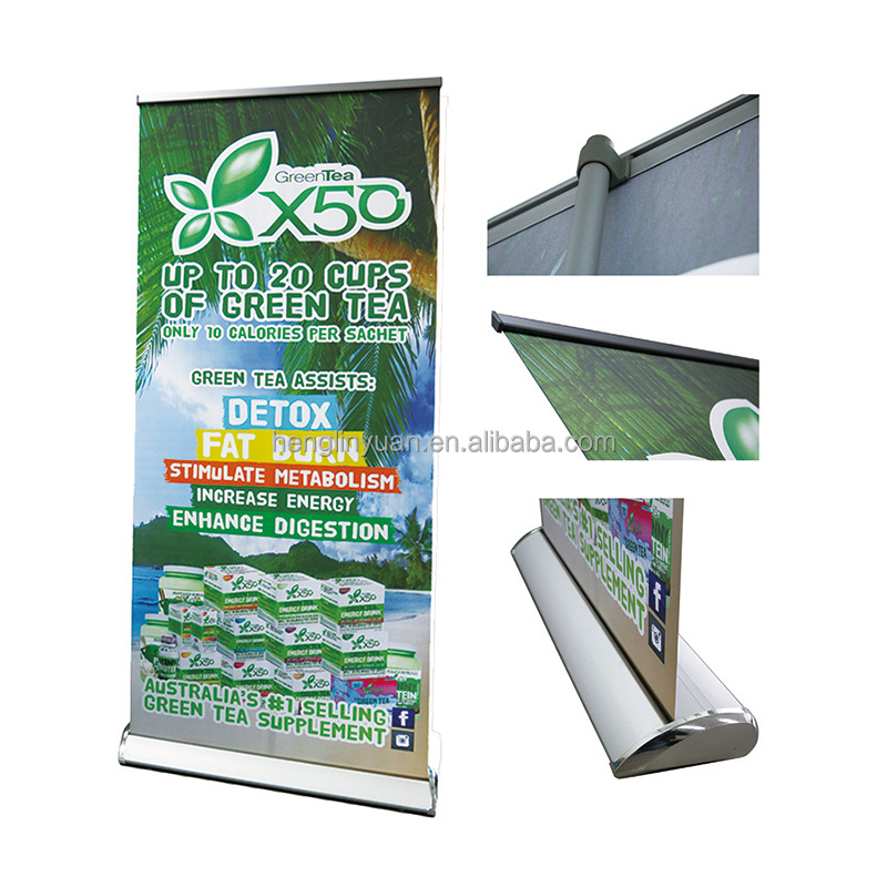 Fast Printing Customized Advertising stand up banner Retractable Roll Up Banner Stand Roller Banner