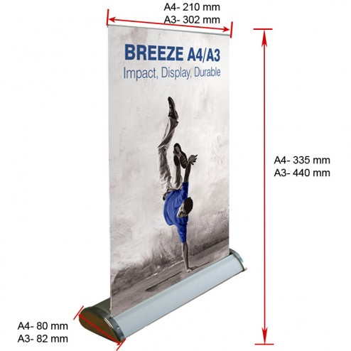 Mini Size Table Top Roller Banner Retractable Roll Up Stand Flex Banner Desktop Roll Screen